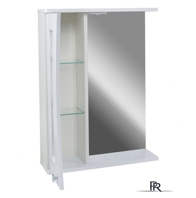  Doratiz Шкаф с зеркалом Селена 55 R 2711.114 (белый, с подсветкой) - Изображение №4 — Интернет-магазин ПроЗаказ