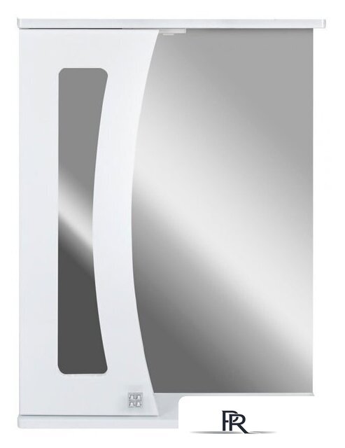  Doratiz Шкаф с зеркалом Селена 55 R 2711.114 (белый, с подсветкой) - Изображение №1 — Интернет-магазин ПроЗаказ