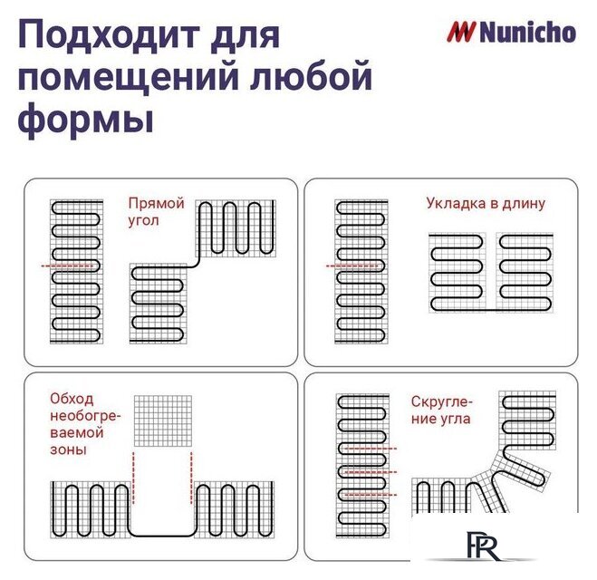 Нагревательный мат Nunicho Etalon SHP 600Вт с терморегулятором RТС 70.26 (4.0м2) - Изображение №14 — Интернет-магазин ПроЗаказ