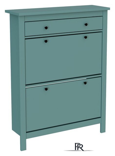 Тумба для обуви Mio Tesoro Сага 92x122 (темно-бирюзовый) - Изображение №1 — Интернет-магазин ПроЗаказ