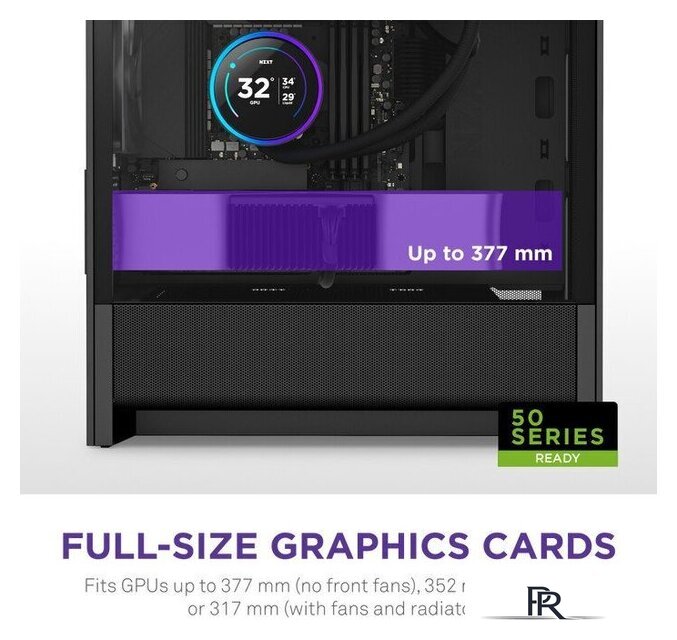 Корпус NZXT H3 Flow CC-H31FB-01 - Изображение №5 — Интернет-магазин ПроЗаказ