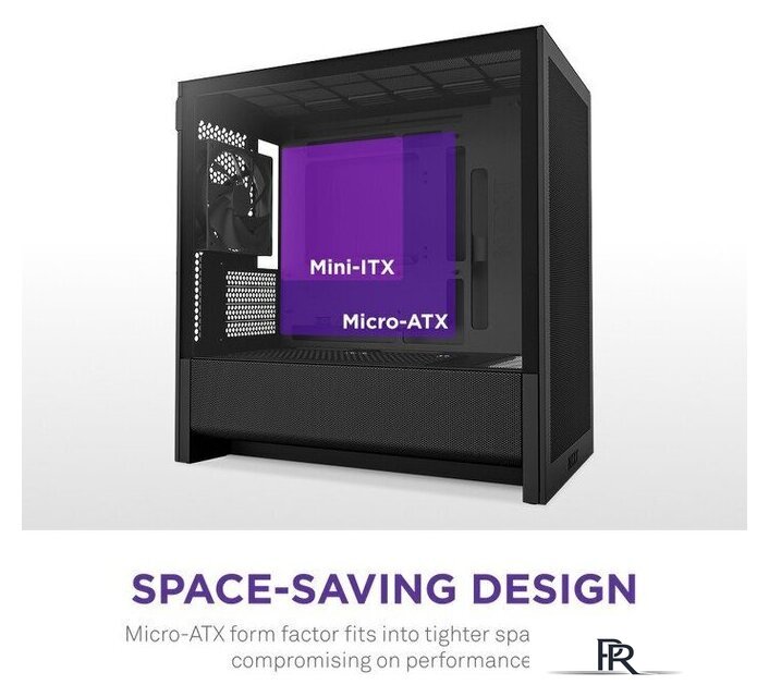 Корпус NZXT H3 Flow CC-H31FB-01 - Изображение №3 — Интернет-магазин ПроЗаказ