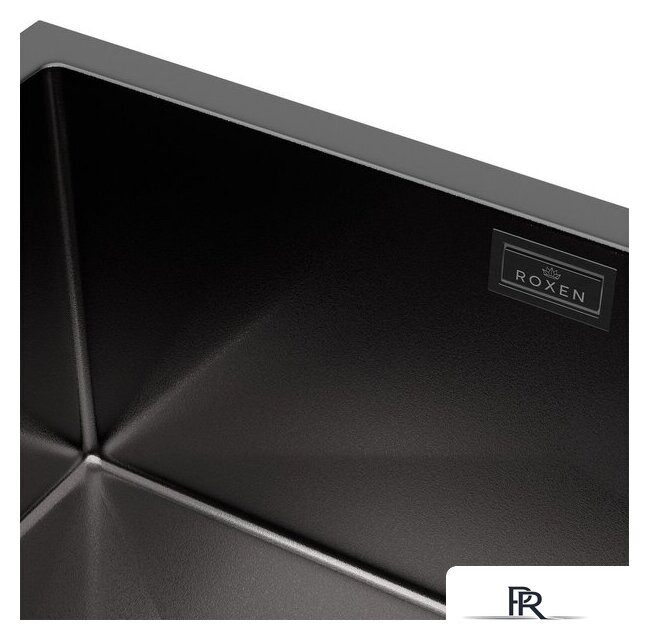 Кухонная мойка Roxen Uno 560210-54B-V графит/текстурная PVD покрытие (с ролл-матом и дозатором) - Изображение №15 — Интернет-магазин ПроЗаказ