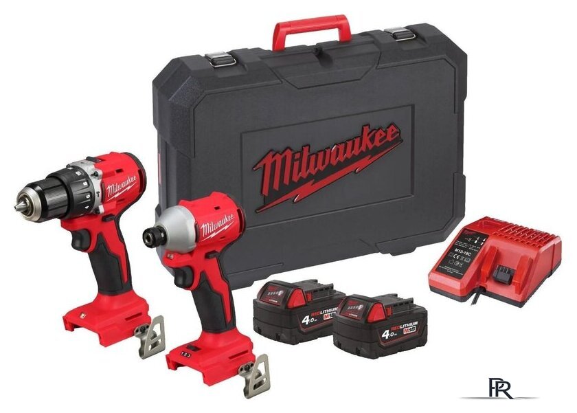  Milwaukee M18 BLCPP2A-402C 4933492827 (шуруповерт, винтоверт, 2 АКБ, кейс) - Изображение №1 — Интернет-магазин ПроЗаказ