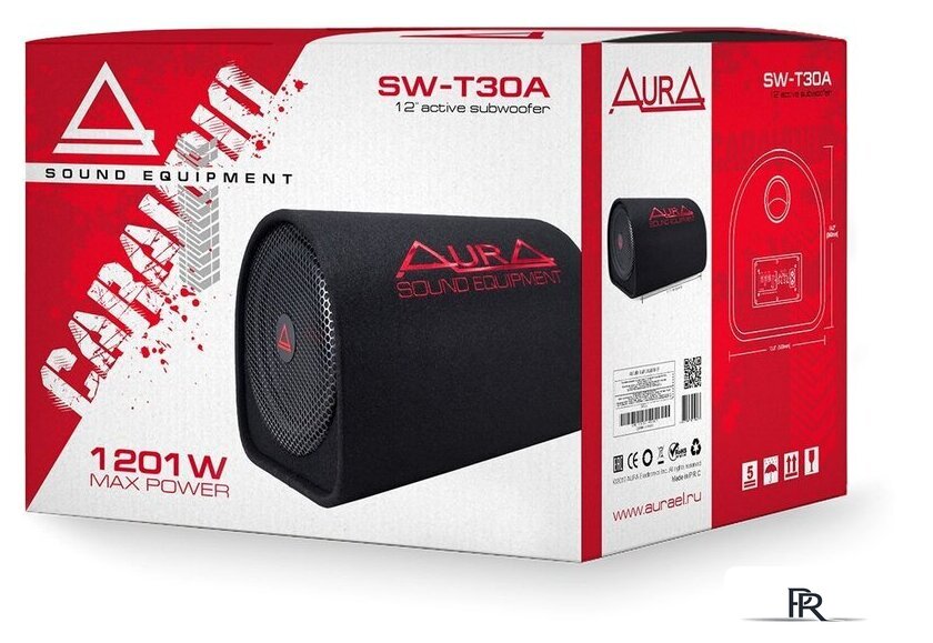 Корпусной активный сабвуфер Aura SW-T30A - Изображение №5 — Интернет-магазин ПроЗаказ