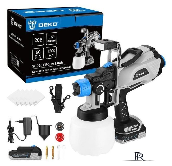 Краскораспылитель Deko SGD20 PRO 085-1337 (с 2-мя АКБ) - Изображение №1 — Интернет-магазин ПроЗаказ