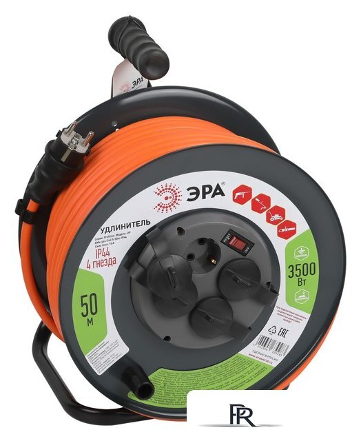 Удлинитель на катушке ЭРА RMx-4es-3x2.5-50m-IP44 Б0052922 - Изображение №1 — Интернет-магазин ПроЗаказ