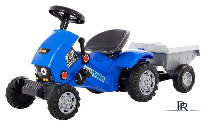 Педальная машинка Полесье Каталка-трактор с педалями Turbo-2 с полуприцепом 84651 - Изображение №1 — Интернет-магазин ПроЗаказ