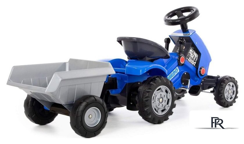 Педальная машинка Полесье Каталка-трактор с педалями Turbo-2 с полуприцепом 84651 - Изображение №4 — Интернет-магазин ПроЗаказ