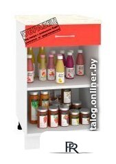 Шкаф напольный Кортекс-мебель Корнелия Лира НШ50р1ш (оникс/марсель) - Изображение №4 — Интернет-магазин ПроЗаказ