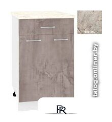 Шкаф напольный Кортекс-мебель Корнелия Лира НШ50р1ш (оникс/марсель) - Изображение №1 — Интернет-магазин ПроЗаказ