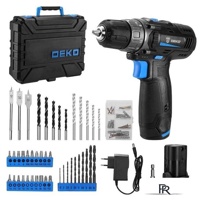Дрель-шуруповерт Deko DKCD12 083-1113 (с 2-мя АКБ, кейс) - Изображение №1 — Интернет-магазин ПроЗаказ
