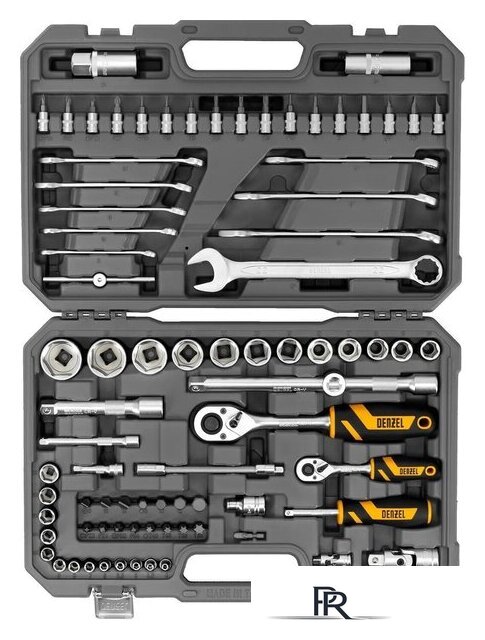 Универсальный набор инструментов Denzel 15809 (82 предмета) - Изображение №3 — Интернет-магазин ПроЗаказ