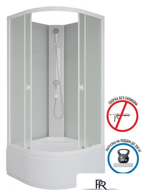 Душевая кабина Niagara Promo P100/40/MT/BK 100x100x195 - Изображение №6 — Интернет-магазин ПроЗаказ