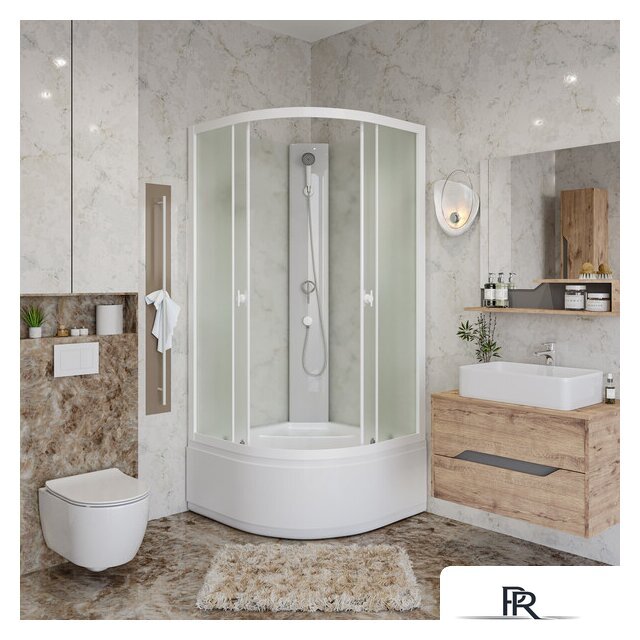 Душевая кабина Niagara Promo P100/40/MT/BK 100x100x195 - Изображение №7 — Интернет-магазин ПроЗаказ