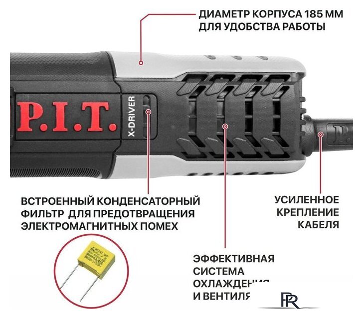 Угловая шлифмашина P.I.T. PWS125-C10 - Изображение №19 — Интернет-магазин ПроЗаказ