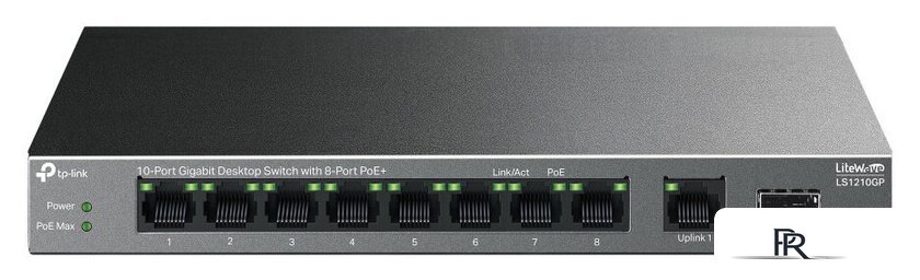 Неуправляемый коммутатор TP-Link LiteWave LS1210GP V1 - Изображение №1 — Интернет-магазин ПроЗаказ