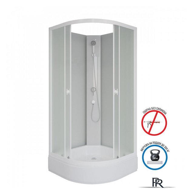 Душевая кабина Niagara Promo P100/26/MT/BK 100x100x195 - Изображение №3 — Интернет-магазин ПроЗаказ