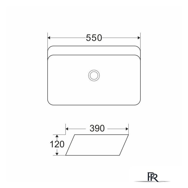 Умывальник Wave City 55x39 552551 - Изображение №6 — Интернет-магазин ПроЗаказ