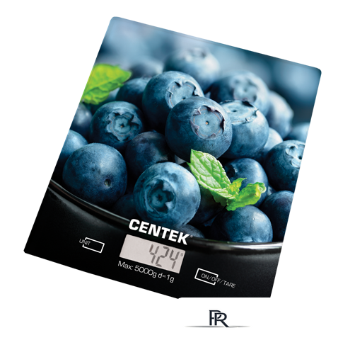 Кухонные весы CENTEK CT-2462 (голубика) - Изображение №1 — Интернет-магазин ПроЗаказ