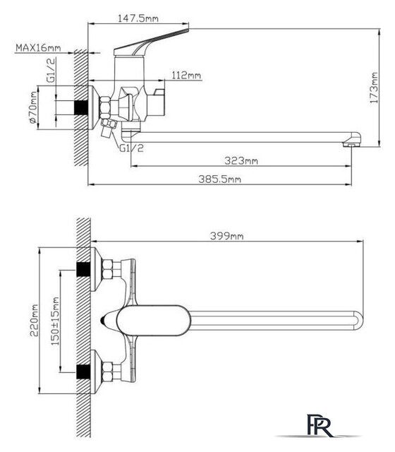Смеситель Econoce D35 760 EC0762 - Изображение №3 — Интернет-магазин ПроЗаказ