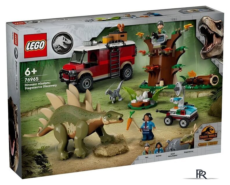 Конструктор LEGO Jurassic World 76965 Миссии по изучению динозавров: открытие Стегозавра - Изображение №1 — Интернет-магазин ПроЗаказ