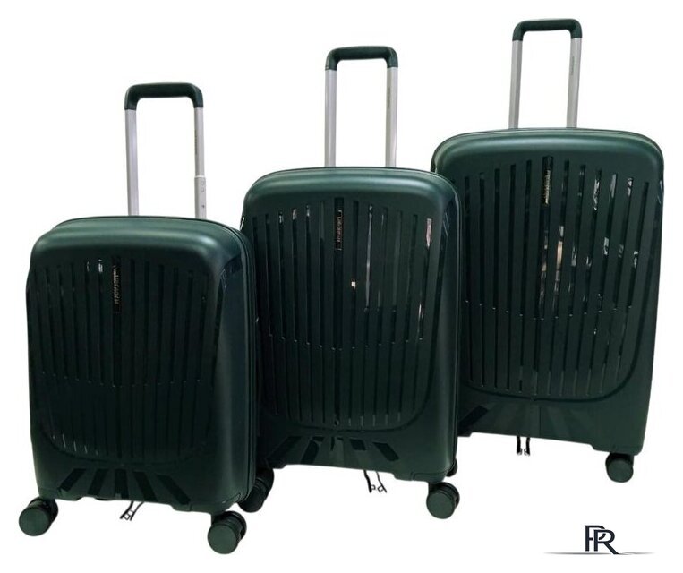 Чемодан-спиннер Mironpan 23107 (L, темно-зеленый) - Изображение №4 — Интернет-магазин ПроЗаказ