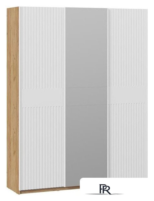 Шкаф-купе Трия Оскар Хилтон Т2 1800 271096 (ручка белая/дуб крафт золотой/белый матовый) - Изображение №1 — Интернет-магазин ПроЗаказ