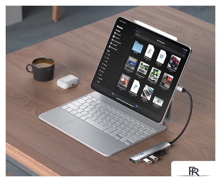 Док-станция Satechi 6-in-1 USB-C Slim Multiport Adapter ST-P6SS (серебристый) - Изображение №4 — Интернет-магазин ПроЗаказ