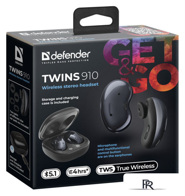 Наушники Defender Twins 910 (черный) - Изображение №6 — Интернет-магазин ПроЗаказ