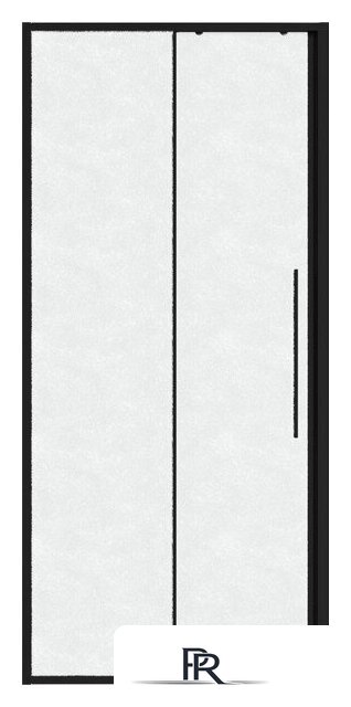 Душевая дверь Niagara Nova NG-84-L13CHB 130x195 (черный матовый/шиншилла стекло) - Изображение №1 — Интернет-магазин ПроЗаказ