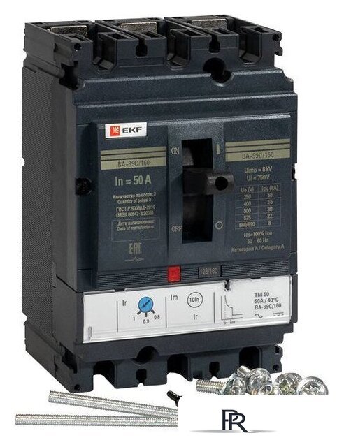 Выключатель автоматический EKF PROxima ВА-99C 16050А 3P 36кА mccb99C-160-50 - Изображение №2 — Интернет-магазин ПроЗаказ