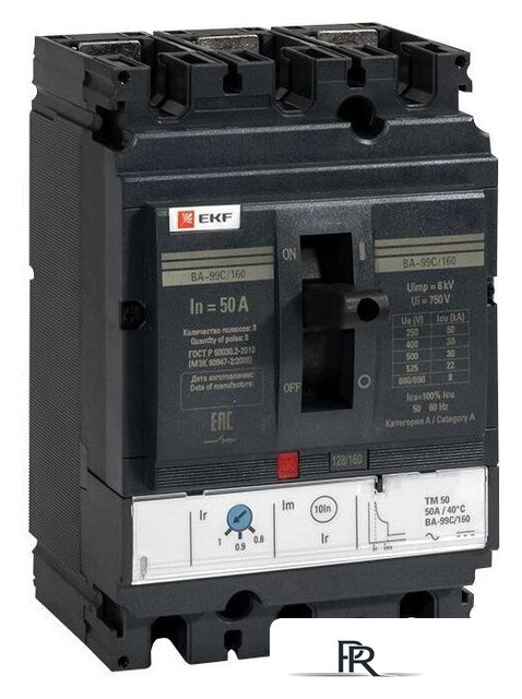 Выключатель автоматический EKF PROxima ВА-99C 16050А 3P 36кА mccb99C-160-50 - Изображение №1 — Интернет-магазин ПроЗаказ