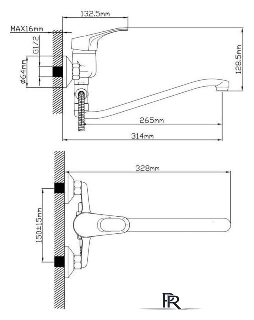 Смеситель AV Engineering AVBAS7-A294-421 - Изображение №2 — Интернет-магазин ПроЗаказ