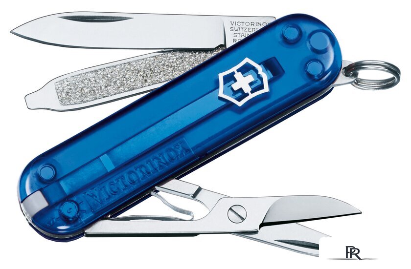 Мультитул Victorinox Classic SD Blue Transparent [0.6223.T2] - Изображение №1 — Интернет-магазин ПроЗаказ