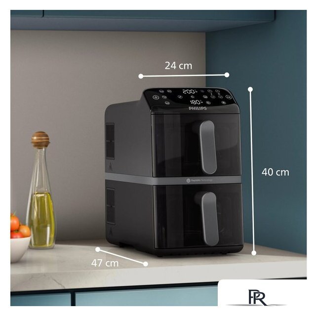 Аэрогриль (аэрофритюрница) Philips Ovi Seria 4000 NA460/00 - Изображение №3 — Интернет-магазин ПроЗаказ