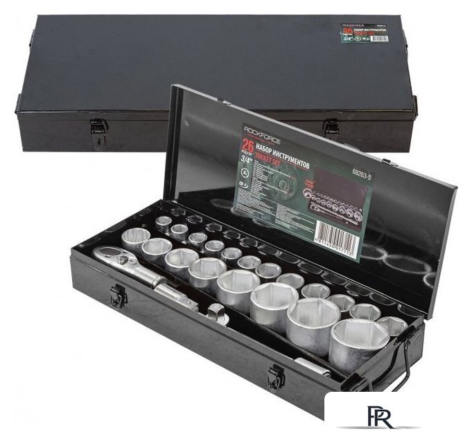 Набор трещотка с головками RockForce RF-68263-5 (26 предметов) - Изображение №1 — Интернет-магазин ПроЗаказ