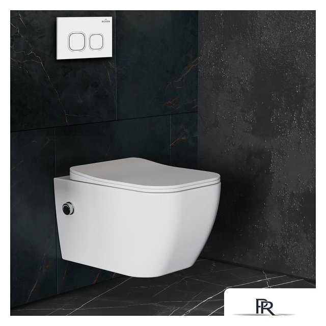 Унитаз подвесной Roxen Cube Bidet в комплекте с инсталляцией StounFix Dual Fresh 6 в 1 542448 (кнопка: белый глянец) - Изображение №12 — Интернет-магазин ПроЗаказ