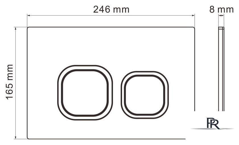 Унитаз подвесной Roxen Cube Bidet в комплекте с инсталляцией StounFix Dual Fresh 6 в 1 542448 (кнопка: белый глянец) - Изображение №21 — Интернет-магазин ПроЗаказ