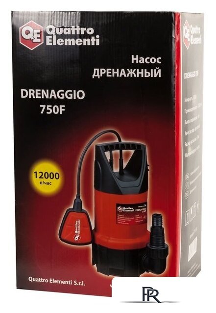 Дренажный насос Quattro Elementi Drenaggio 750 F - Изображение №2 — Интернет-магазин ПроЗаказ