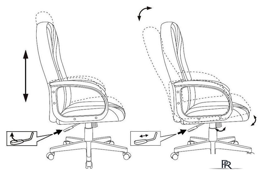 Офисное кресло Бюрократ T-898AXSN (зеленый 38-407) - Изображение №5 — Интернет-магазин ПроЗаказ