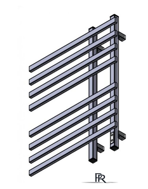 Полотенцесушитель Двин LX plaza neo 80/50 (Черный матовый) - Изображение №3 — Интернет-магазин ПроЗаказ