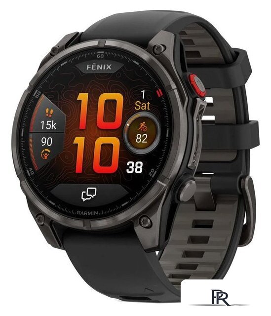 Умные часы Garmin Fenix 8 Pro 47 мм (серый, черный силиконовый ремешок) - Изображение №1 — Интернет-магазин ПроЗаказ