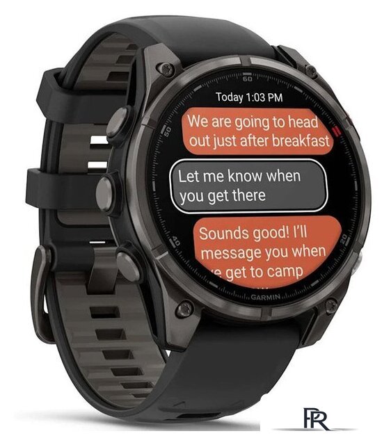 Умные часы Garmin Fenix 8 Pro 47 мм (серый, черный силиконовый ремешок) - Изображение №3 — Интернет-магазин ПроЗаказ