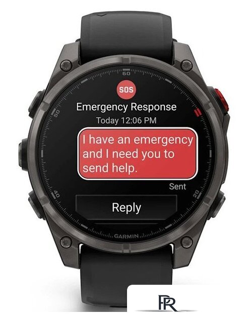 Умные часы Garmin Fenix 8 Pro 47 мм (серый, черный силиконовый ремешок) - Изображение №2 — Интернет-магазин ПроЗаказ