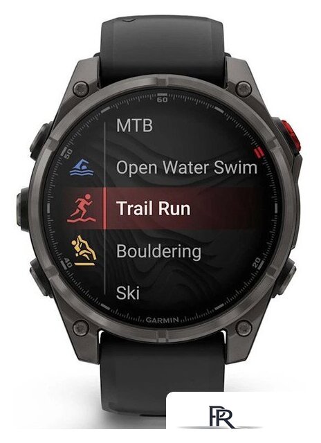 Умные часы Garmin Fenix 8 Pro 47 мм (серый, черный силиконовый ремешок) - Изображение №4 — Интернет-магазин ПроЗаказ