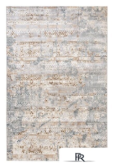Ковер для жилой комнаты Radjab Carpet Бьянка Прямоугольник D057A 7568RK-B (2.4x3.4, Cream Shirink/Blue Fdy) - Изображение №1 — Интернет-магазин ПроЗаказ