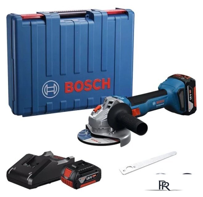 Угловая шлифмашина Bosch GWS 18V-8 Professional 06019N9020 (с 2-мя АКБ, кейс) - Изображение №1 — Интернет-магазин ПроЗаказ