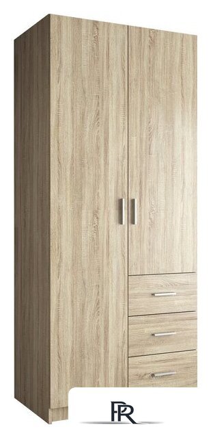 Шкаф распашной Евва УН-02-03/S (дуб сонома) - Изображение №1 — Интернет-магазин ПроЗаказ