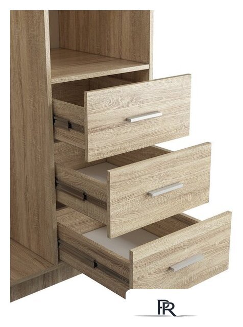 Шкаф распашной Евва УН-02-03/S (дуб сонома) - Изображение №3 — Интернет-магазин ПроЗаказ